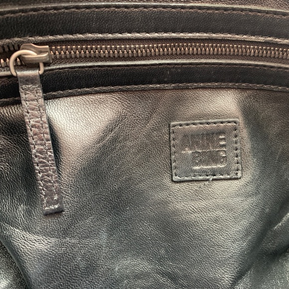 COPY - Anine Bing Structured Black Suede and Leather Bag - Picture 5 of 6